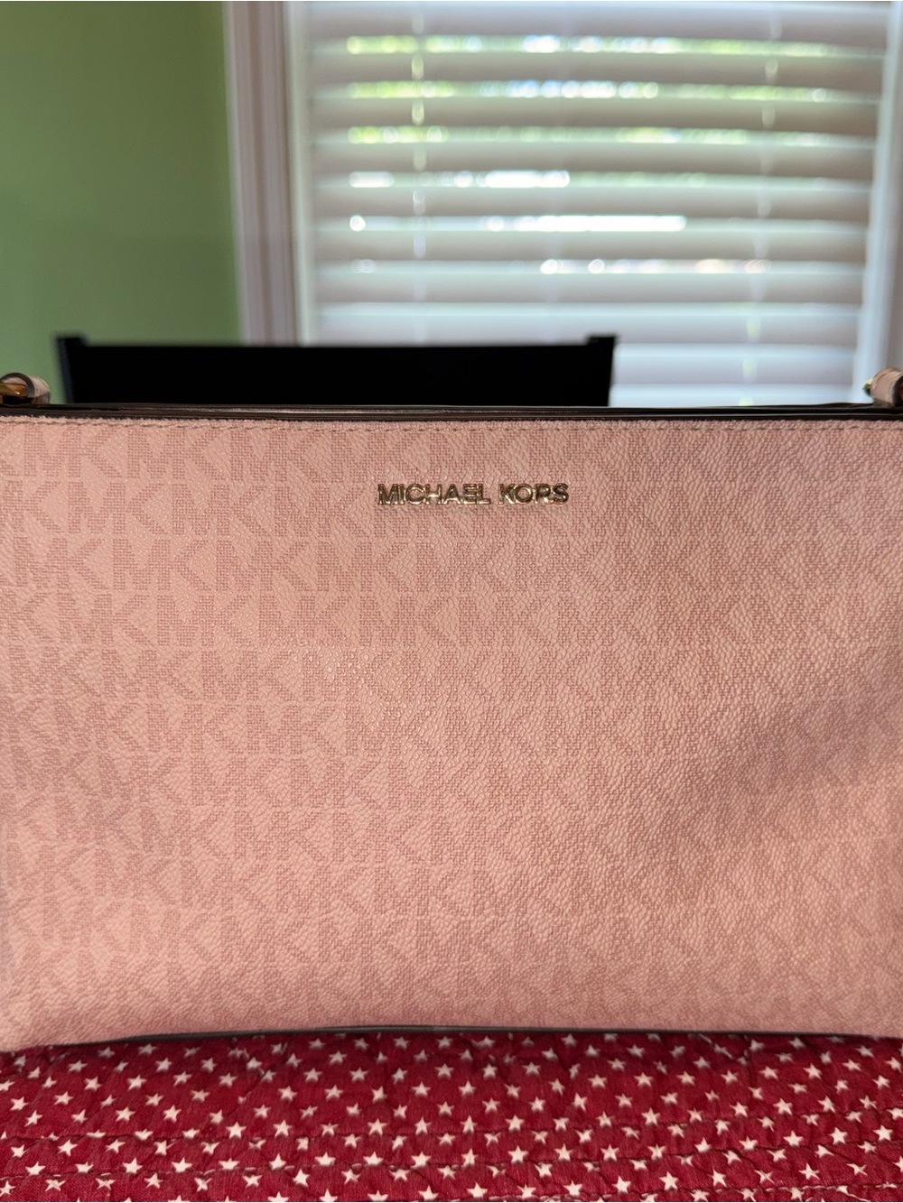 MICHAEL KORS Blush Pink Signature Crossbody Bag